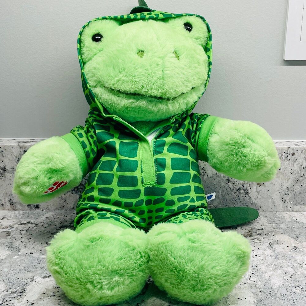 Build A Bear Plush Stuffed Spring Green Frog 9n Dinosaur Dragon Costume